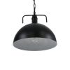 GLOBOSTAR® LARKIN 01175 Vintage Κρεμαστό Φωτιστικό Οροφής με Ντουί 1 x E27 AC 220-240V IP20 - Μαύρο - Μ30 x Π30 x Y28cm