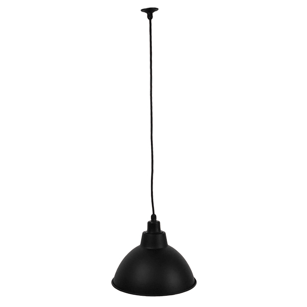 GLOBOSTAR® LOUVE 01177 Vintage Κρεμαστό Φωτιστικό Οροφής με Ντουί 1 x E27 AC 220-240V IP20 - Μαύρο - Μ40 x Π40 x Υ30cm