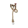 GLOBOSTAR® TROUVER 01183 Vintage Φωτιστικό Τοίχου - Απλίκα με Ντουί 1 x E27 AC 220-240V IP20 - Χάλκινο & Μπεζ - Μ14 x Π16 x Υ50cm