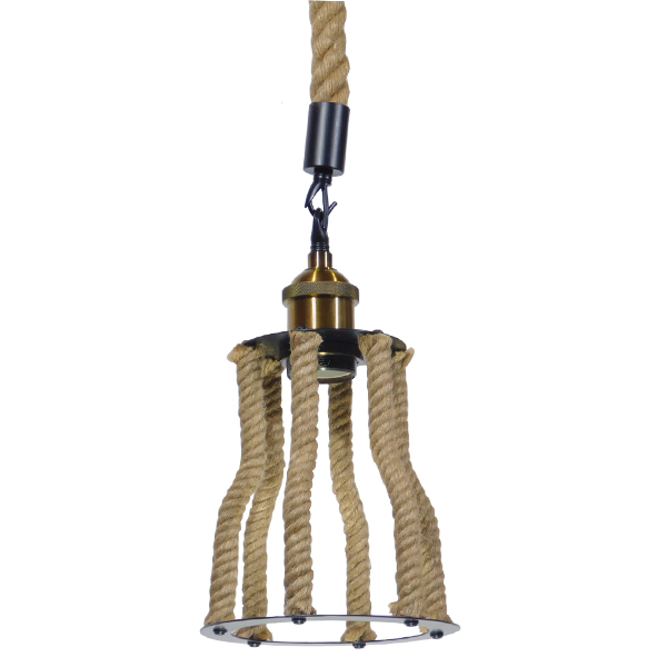 GLOBOSTAR® LANTERN 01186 Vintage Κρεμαστό Φωτιστικό Οροφής με Ντουί 1 x E27 AC 220-240V IP20 - Μαύρο, Χρυσό & Μπεζ - Μ15 x Π15 x Υ24cm