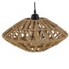 GLOBOSTAR® DOGMA 01187 Boho Κρεμαστό Φωτιστικό Οροφής με Ντουί 1 x E27 AC 220-240V IP20 - Μπεζ - Μ40 x Π40 x Υ20cm