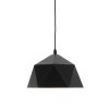 GLOBOSTAR® HEXAGON 01194 Μοντέρνο Κρεμαστό Φωτιστικό Οροφής με Ντουί 1 x E27 AC 220-240V IP20 - Μαύρο & Χρυσό - Μ25 x Π25 x Υ15cm