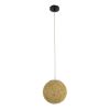 GLOBOSTAR® OCEANA 01200 Boho Κρεμαστό Φωτιστικό Οροφής με Ντουί 1 x E27 AC 220-240V IP20 - Μπεζ - Μ20 x Π20 x Υ20cm