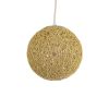 GLOBOSTAR® OCEANA 01200 Boho Κρεμαστό Φωτιστικό Οροφής με Ντουί 1 x E27 AC 220-240V IP20 - Μπεζ - Μ20 x Π20 x Υ20cm