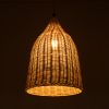 GLOBOSTAR® BAHAMAS 01202 Boho Κρεμαστό Φωτιστικό Οροφής με Ντουί 1 x E27 AC 220-240V IP20 - Μπεζ - Μ30 x Π30 x Υ40cm