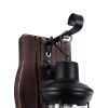 GLOBOSTAR® BRASRA 01204 Vintage Φωτιστικό Τοίχου - Απλίκα με Ντουί 1 x E27 AC 220-240V IP20 - Καφέ & Μαύρο - Μ15 x Π20 x Υ30cm