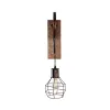 GLOBOSTAR® RYDON 01216 Vintage Φωτιστικό Τοίχου - Απλίκα με Ντουί 1 x E27 AC 220-240V IP20 - Χάλκινο Εφέ Σκουριάς - Μ15 x Π24 x Υ70cm