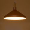 GLOBOSTAR® FELICITA 01223 Μοντέρνο Κρεμαστό Φωτιστικό Οροφής με Ντουί 1 x E27 AC 220-240V IP20 - Χάλκινο & Λευκό - Μ40 x Π40 x Υ30cm
