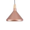 GLOBOSTAR® FERCLA 01224 Μοντέρνο Κρεμαστό Φωτιστικό Οροφής με Ντουί 1 x E27 AC 220-240V IP20 - Χάλκινο & Λευκό - Μ27 x Π27 x Υ25cm