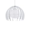 GLOBOSTAR® INGLEY 01225 Μοντέρνο Κρεμαστό Φωτιστικό Οροφής με Ντουί 1 x E27 AC 220-240V IP20 - Λευκό - Μ26 x Π26 x Υ21cm