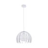 GLOBOSTAR® INGLEY 01225 Μοντέρνο Κρεμαστό Φωτιστικό Οροφής με Ντουί 1 x E27 AC 220-240V IP20 - Λευκό - Μ26 x Π26 x Υ21cm