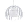 GLOBOSTAR® INGLEY 01225 Μοντέρνο Κρεμαστό Φωτιστικό Οροφής με Ντουί 1 x E27 AC 220-240V IP20 - Λευκό - Μ26 x Π26 x Υ21cm