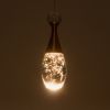 GLOBOSTAR® JADORE 01232 Μοντέρνο Κρεμαστό Φωτιστικό Οροφής LED 5W 400lm 120° AC 220-240V IP20 Θερμό Λευκό 2700K - Lumileds SMD Chip - Χρυσό & Διάφανο - Μ8 x Π8 x Υ26cm - 2 Χρόνια Εγγύηση