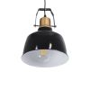 GLOBOSTAR® DEVOTA 01235 Vintage Κρεμαστό Φωτιστικό Οροφής με Ντουί 1 x E27 AC 220-240V IP20 - Μαύρο & Χρυσό - Μ22 x Π22 x Υ30cm