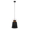 GLOBOSTAR® NUNZIATA 01236 Vintage Κρεμαστό Φωτιστικό Οροφής με Ντουί 1 x E27 AC 220-240V IP20 - Μαύρο & Χρυσό - Μ26 x Π26 x Υ40cm
