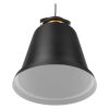 GLOBOSTAR® NUNZIATA 01236 Vintage Κρεμαστό Φωτιστικό Οροφής με Ντουί 1 x E27 AC 220-240V IP20 - Μαύρο & Χρυσό - Μ26 x Π26 x Υ40cm