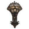 GLOBOSTAR® CORNELIA 01250 Vintage Φωτιστικό Τοίχου - Απλίκα με Ντουί 1 x E27 AC 220-240V IP20 - Καφέ & Χρυσό - Μ20 x Π32 x Υ55cm