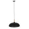 GLOBOSTAR® VALLETE 01258 Μοντέρνο Κρεμαστό Φωτιστικό Οροφής με Ντουί 1 x E27 AC 220-240V IP20 - Μαύρο & Μπεζ - Μ45 x Π45 x Υ27cm