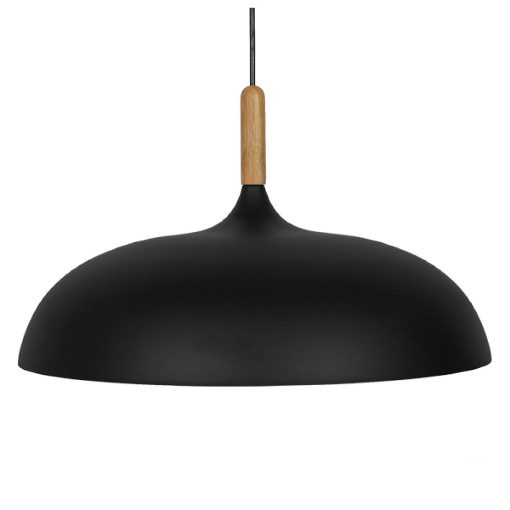 GLOBOSTAR® VALLETE 01258 Μοντέρνο Κρεμαστό Φωτιστικό Οροφής με Ντουί 1 x E27 AC 220-240V IP20 - Μαύρο & Μπεζ - Μ45 x Π45 x Υ27cm