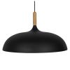 GLOBOSTAR® VALLETE 01258 Μοντέρνο Κρεμαστό Φωτιστικό Οροφής με Ντουί 1 x E27 AC 220-240V IP20 - Μαύρο & Μπεζ - Μ45 x Π45 x Υ27cm