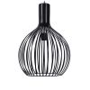 GLOBOSTAR® SCANDI 01266 Μοντέρνο Κρεμαστό Φωτιστικό Οροφής με Ντουί 1 x E27 AC 220-240V IP20 - Μαύρο - Μ38 x Π38 x Υ50cm