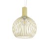 GLOBOSTAR® SCANDI 01267 Vintage Κρεμαστό Φωτιστικό Οροφής με Ντουί 1 x E27 AC 220-240V IP20 - Μπεζ - Μ38 x Π38 x Y50cm