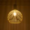 GLOBOSTAR® SCANDI 01267 Vintage Κρεμαστό Φωτιστικό Οροφής με Ντουί 1 x E27 AC 220-240V IP20 - Μπεζ - Μ38 x Π38 x Y50cm