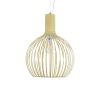 GLOBOSTAR® SCANDI 01267 Vintage Κρεμαστό Φωτιστικό Οροφής με Ντουί 1 x E27 AC 220-240V IP20 - Μπεζ - Μ38 x Π38 x Y50cm