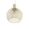 GLOBOSTAR® SCANDI 01267 Vintage Κρεμαστό Φωτιστικό Οροφής με Ντουί 1 x E27 AC 220-240V IP20 - Μπεζ - Μ38 x Π38 x Y50cm