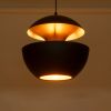 GLOBOSTAR® SEVILLE 01269 Μοντέρνο Κρεμαστό Φωτιστικό Οροφής με Ντουί 1 x E27 AC 220-240V IP20 - Μαύρο & Χρυσό - Μ35 x Π35 x Υ35cm
