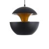 GLOBOSTAR® SEVILLE 01269 Μοντέρνο Κρεμαστό Φωτιστικό Οροφής με Ντουί 1 x E27 AC 220-240V IP20 - Μαύρο & Χρυσό - Μ35 x Π35 x Υ35cm
