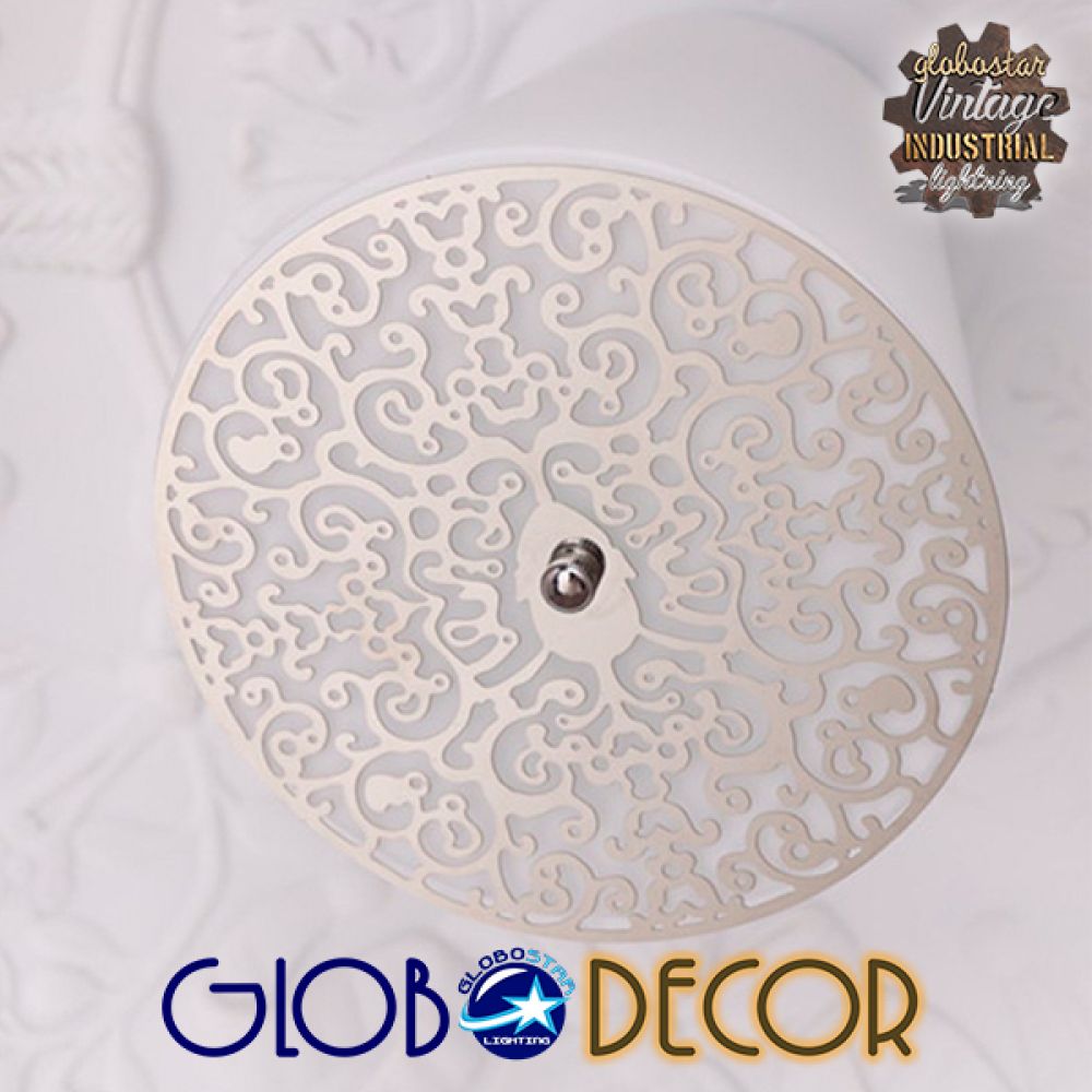 GLOBOSTAR® SERENIA 01270 Μοντέρνο Κρεμαστό Φωτιστικό Οροφής με Ντουί 1 x E27 AC 220-240V IP20 - Μαύρο & Λευκό - Μ60 x Π60 x Υ30cm