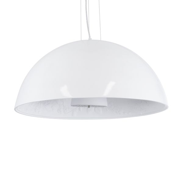GLOBOSTAR® SERENIA 01271 Μοντέρνο Κρεμαστό Φωτιστικό Οροφής με Ντουί 1 x E27 AC 220-240V IP20 - Λευκό - Μ60 x Π60 x Υ30cm