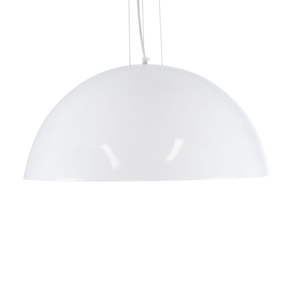 GLOBOSTAR® SERENIA 01271 Μοντέρνο Κρεμαστό Φωτιστικό Οροφής με Ντουί 1 x E27 AC 220-240V IP20 - Λευκό - Μ60 x Π60 x Υ30cm