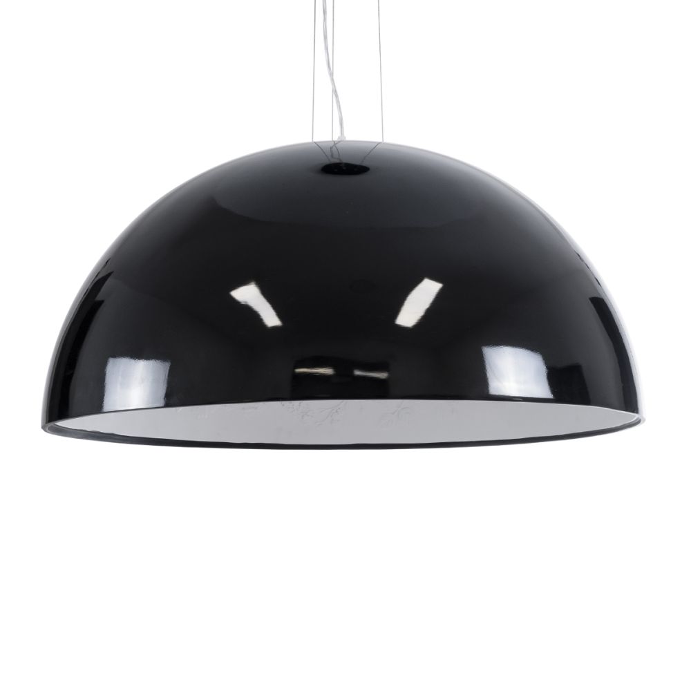 GLOBOSTAR® SERENIA 01272 Μοντέρνο Κρεμαστό Φωτιστικό Οροφής με Ντουί 1 x E27 AC 220-240V IP20 - Μαύρο & Λευκό - Μ90 x Π90 x Υ40cm