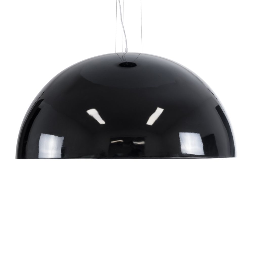 GLOBOSTAR® SERENIA 01272 Μοντέρνο Κρεμαστό Φωτιστικό Οροφής με Ντουί 1 x E27 AC 220-240V IP20 - Μαύρο & Λευκό - Μ90 x Π90 x Υ40cm