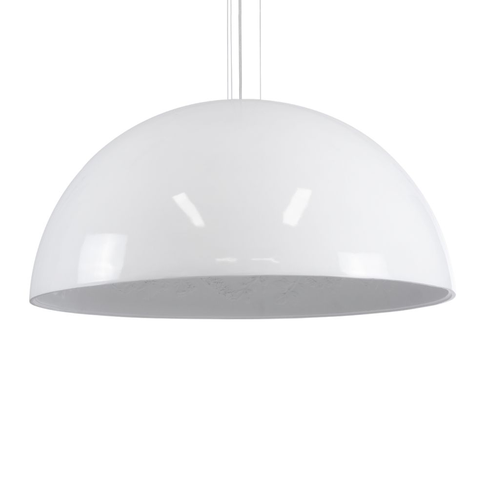 GLOBOSTAR® SERENIA 01273 Μοντέρνο Κρεμαστό Φωτιστικό Οροφής με Ντουί 1 x E27 AC 220-240V IP20 - Λευκό - Μ90 x Π90 x Y40cm