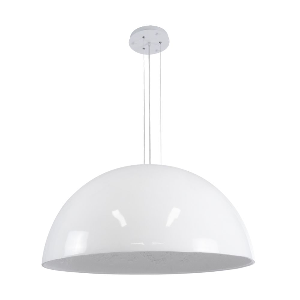 GLOBOSTAR® SERENIA 01273 Μοντέρνο Κρεμαστό Φωτιστικό Οροφής με Ντουί 1 x E27 AC 220-240V IP20 - Λευκό - Μ90 x Π90 x Y40cm