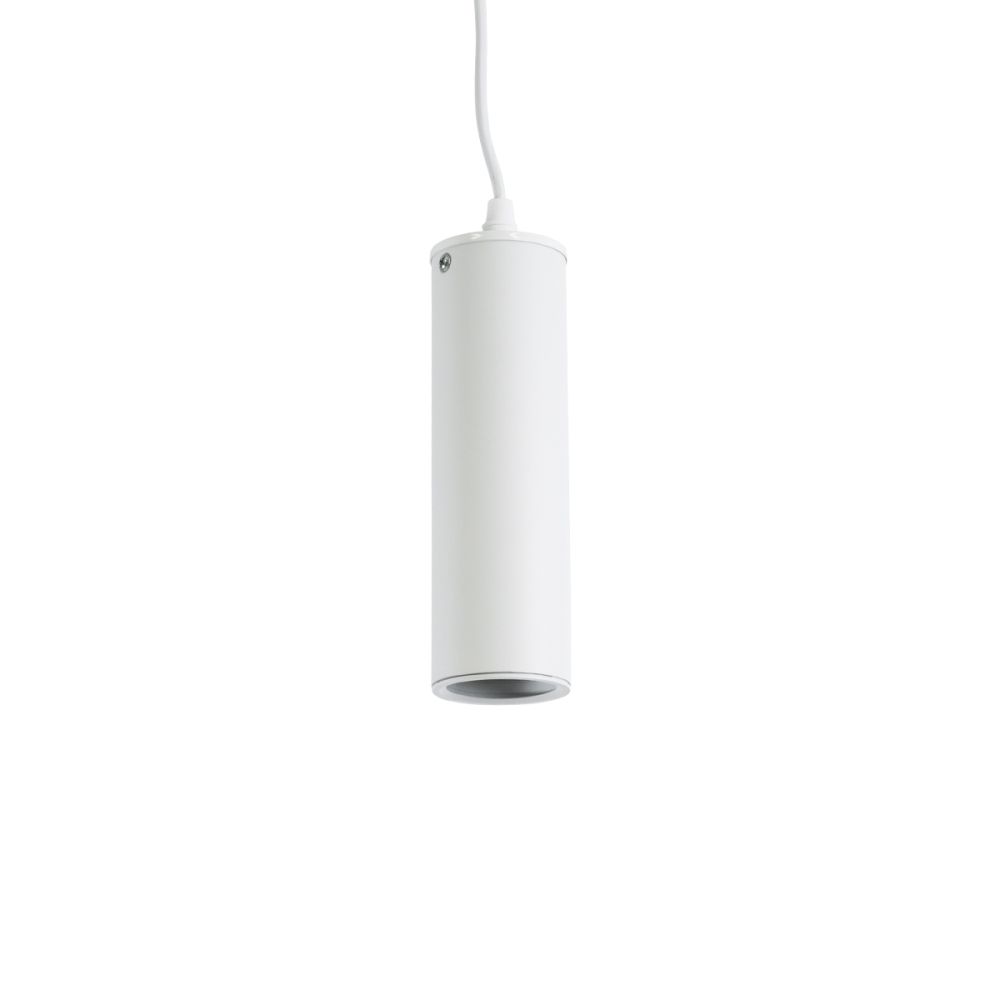 GLOBOSTAR® CANNON 01274 Μοντέρνο Κρεμαστό Φωτιστικό Οροφής με Ντουί 1 x GU10 AC 220-240V IP20 - Λευκό - Μ6 x Π6 x Y20cm
