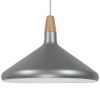 GLOBOSTAR® FELICITA 01276 Μοντέρνο Κρεμαστό Φωτιστικό Οροφής με Ντουί 1 x E27 AC 220-240V IP20 - Ασημί & Μπεζ - Μ40 x Π40 x Y30cm