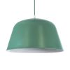 GLOBOSTAR® UPVALE 01285 Μοντέρνο Κρεμαστό Φωτιστικό Οροφής με Ντουί 1 x E27 AC 220-240V IP20 - Πράσινο & Λευκό - Μ40 x Π40 x Υ24cm