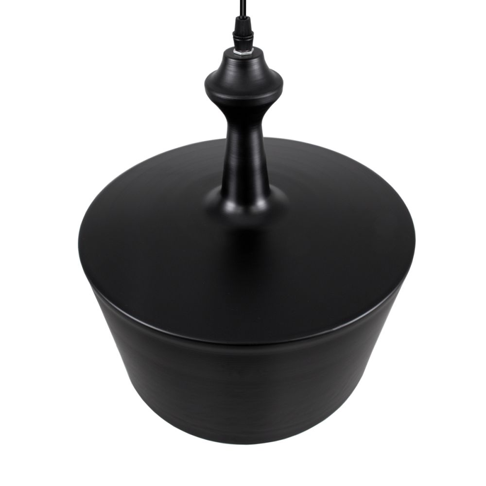 GLOBOSTAR® ROCKFORD 01287-A Μοντέρνο Κρεμαστό Φωτιστικό Οροφής με Ντουί 1 x E27 AC 220-240V IP20 - Μαύρο & Χρυσό - Μ30 x Π30 x Υ30cm