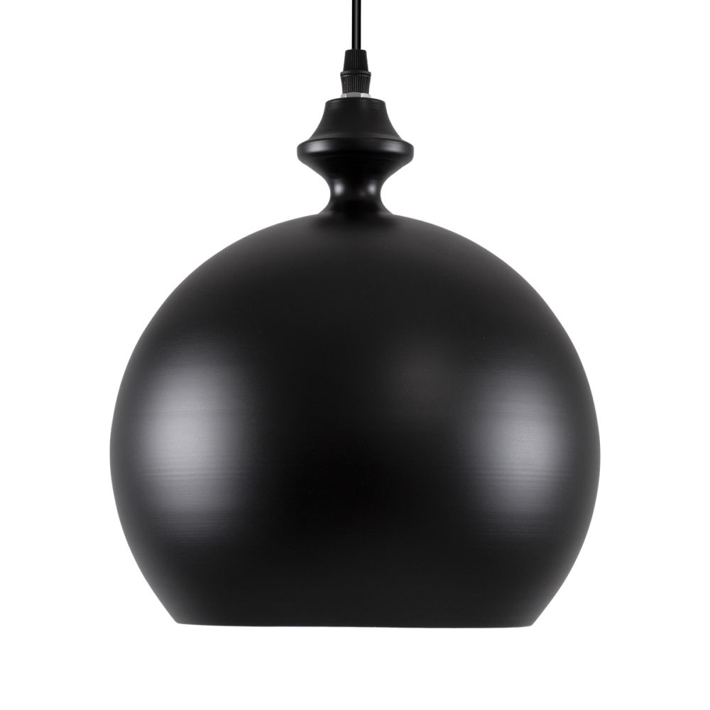 ΠΡΟΣΦΟΡΑ GloboStar® ROCKFORD 01287-B Μοντέρνο Κρεμαστό Φωτιστικό Οροφής Μονόφωτο 1 x E27 Μαύρο Μεταλλικό Καμπάνα Φ24 x Υ27cm