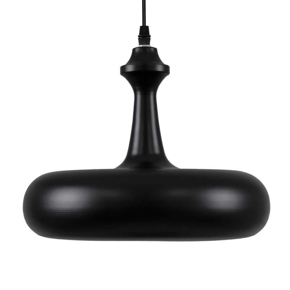 GLOBOSTAR® ROCKFORD 01287-C Μοντέρνο Κρεμαστό Φωτιστικό Οροφής με Ντουί 1 x E27 AC 220-240V IP20 - Μαύρο & Χρυσό - Μ30 x Π30 x Y23cm