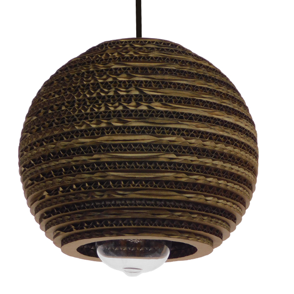 GLOBOSTAR® SANTORINI 01288 Boho Κρεμαστό Φωτιστικό Οροφής με Ντουί 1 x E27 AC 220-240V IP20 - Καφέ - Μ20 x Π20 x Y16cm