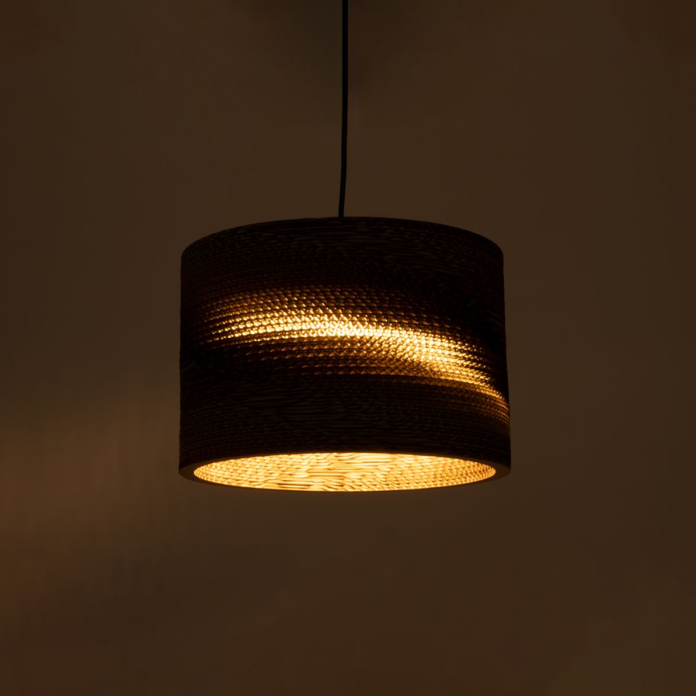 GLOBOSTAR® SANTORINI 01290 Boho Κρεμαστό Φωτιστικό Οροφής με Ντουί 1 x E27 AC 220-240V IP20 - Καφέ - Μ30 x Π30 x Y20cm