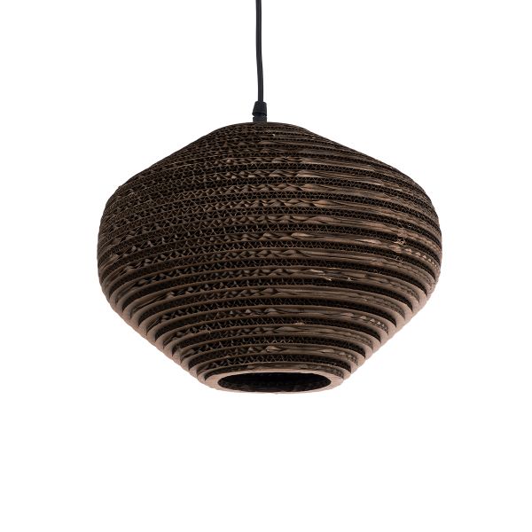 GLOBOSTAR® SANTORINI 01293 Boho Κρεμαστό Φωτιστικό Οροφής με Ντουί 1 x E27 AC 220-240V IP20 - Καφέ - Μ30 x Π30 x Y20cm