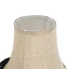 GLOBOSTAR® SHELLY 01299 Vintage Φωτιστικό Τοίχου - Απλίκα με Ντουί 1 x E27 AC 220-240V IP20 - Μαύρο & Μπεζ - Μ13 x Π18 x Υ34cm