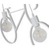 GLOBOSTAR® BIKE 01300 Vintage Κρεμαστό Φωτιστικό Οροφής με Ντουί 2 x E27 AC 220-240V IP20 - Λευκό - Μ67 x Π3.5 x Υ41cm