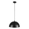 GLOBOSTAR® SOLANA 01301 Μοντέρνο Κρεμαστό Φωτιστικό Οροφής με Ντουί 1 x E27 AC 220-240V IP20 - Μαύρο & Χρυσό - Μ30 x Π30 x Υ15cm